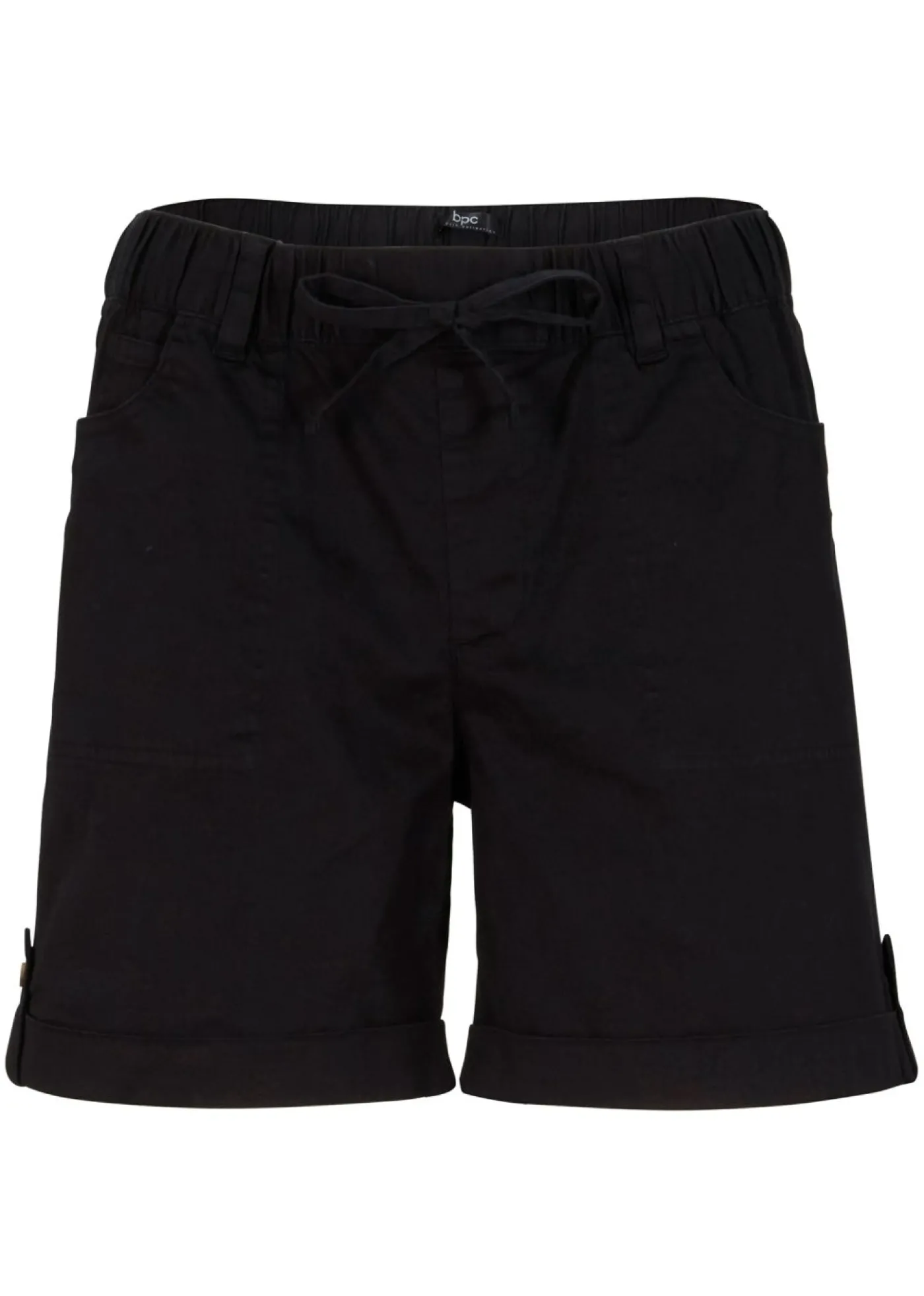 bonprix bonprix Bermudas de algodón con cinturilla elástica Negro Best