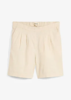 bonprix bonprix Bermudas de algodón puro gris guijarro Sale