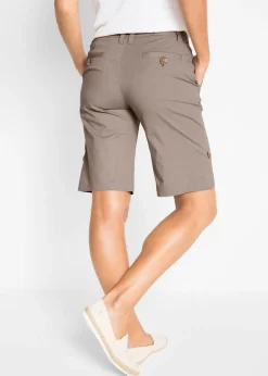 bonprix bonprix Bermudas de algodón veraniegas taupe