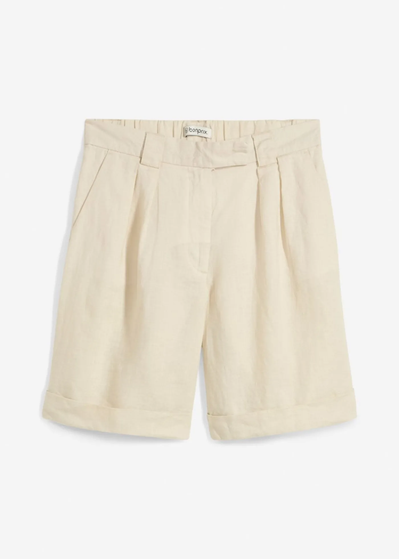 bonprix bonprix Bermudas de lino puro Arena claro