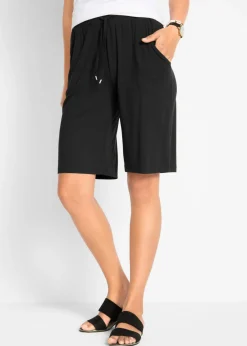 bonprix bonprix Bermudas de punto Negro Discount