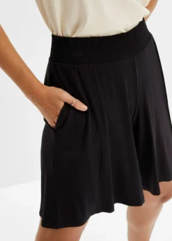 bonprix bonprix Bermudas de punto con cinturilla cómoda marrón ladrillo Online