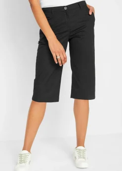 bonprix bonprix Bermudas largas con cintura elástica Negro