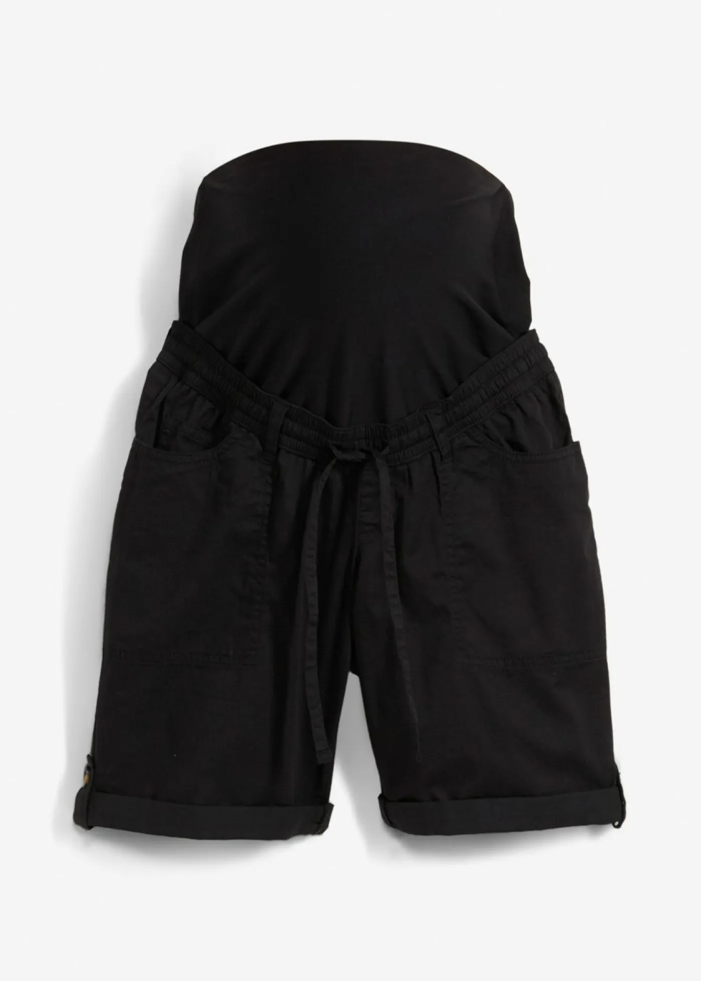 bonprix bonprix Bermudas premamá 2 en 1 convertibles en pantalón corto Negro Sale