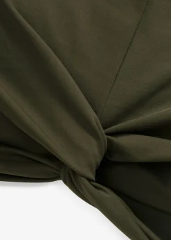bonprix bonprix Bikini bustier con diseño cruzado (2 piezas) Verde oliva oscuro Best