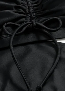 bonprix bonprix Bikini tipo bustier (2 piezas) con cintas para anudar Negro