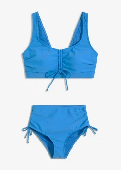 bonprix bonprix Bikini tipo bustier con cintas para anudar (2 piezas) aqua Clearance