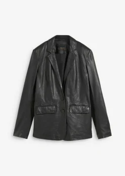 bonprix bonprix Blazer con napa de borrego Negro New