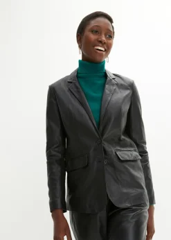 bonprix bonprix Blazer con napa de borrego Negro New