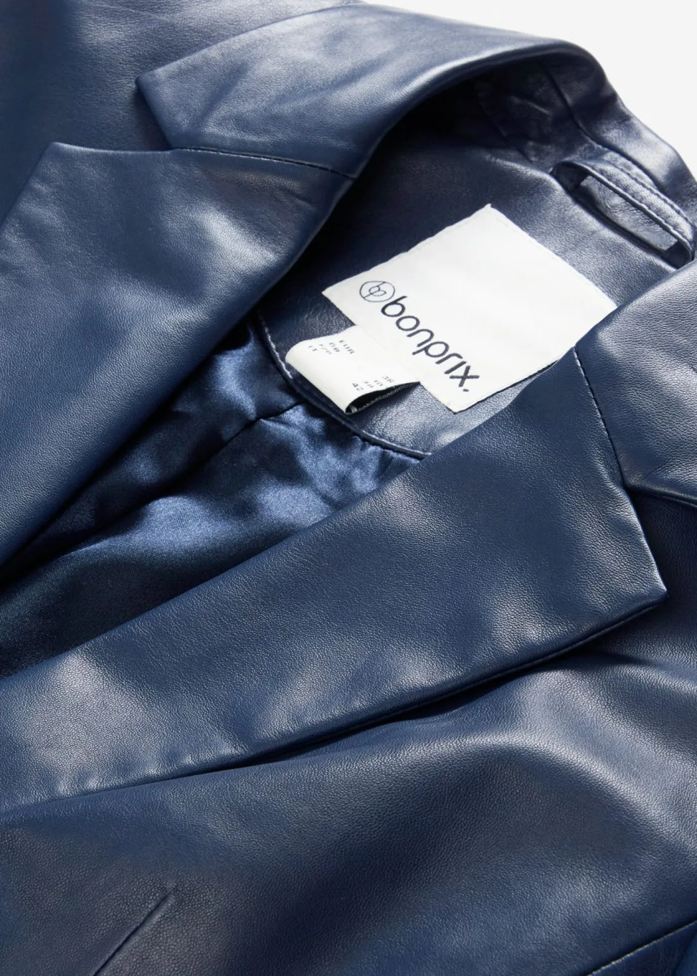 bonprix bonprix Blazer con napa de borrego Azul marino