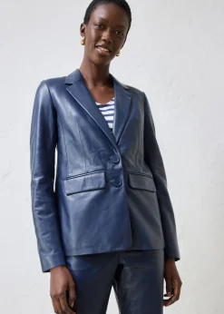 bonprix bonprix Blazer con napa de borrego Azul marino