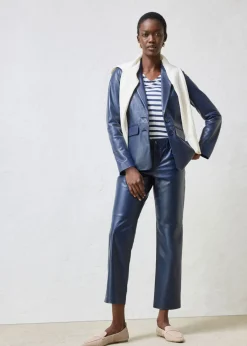 bonprix bonprix Blazer con napa de borrego Azul marino