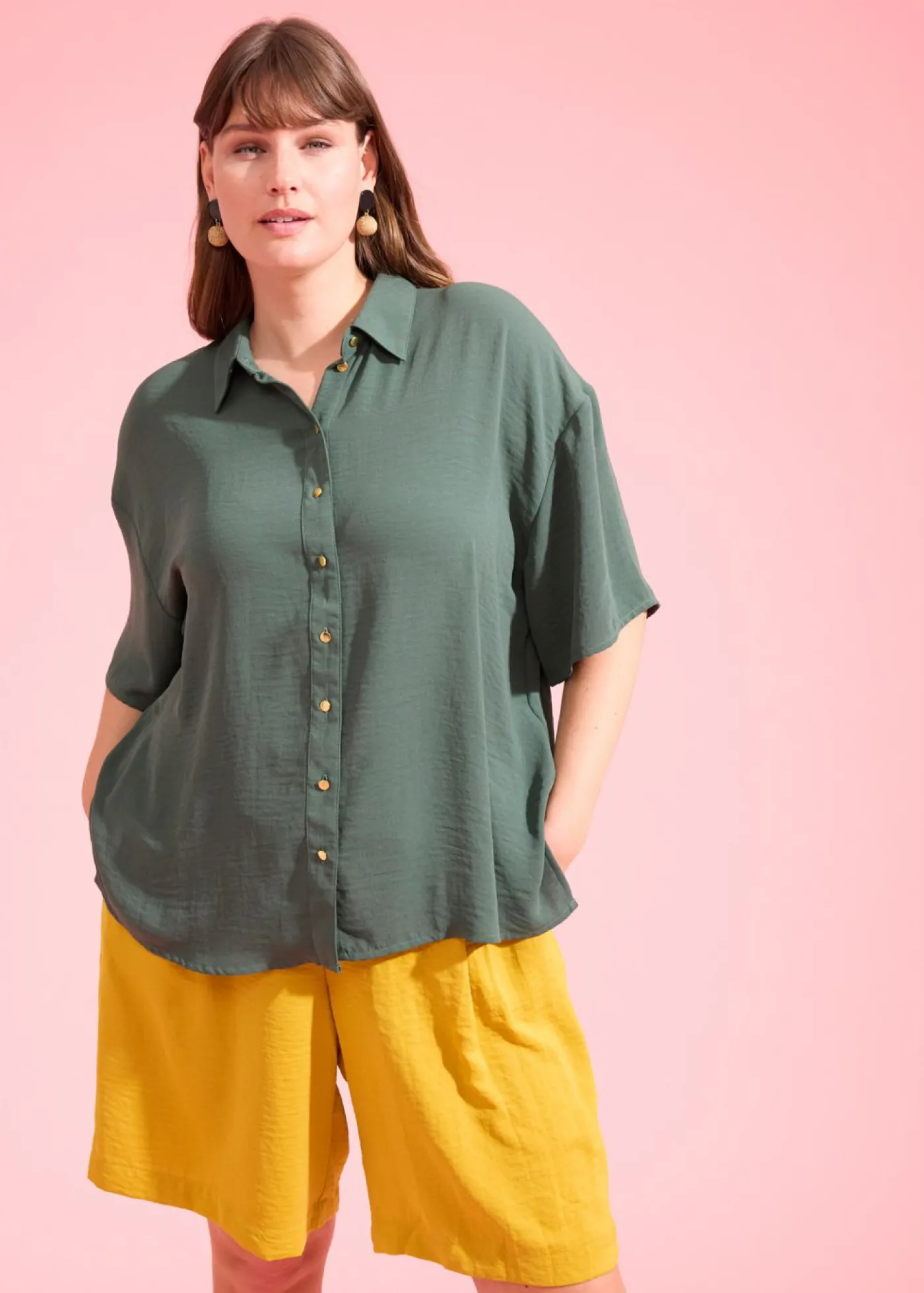bonprix bonprix Blusa verde sombra Discount