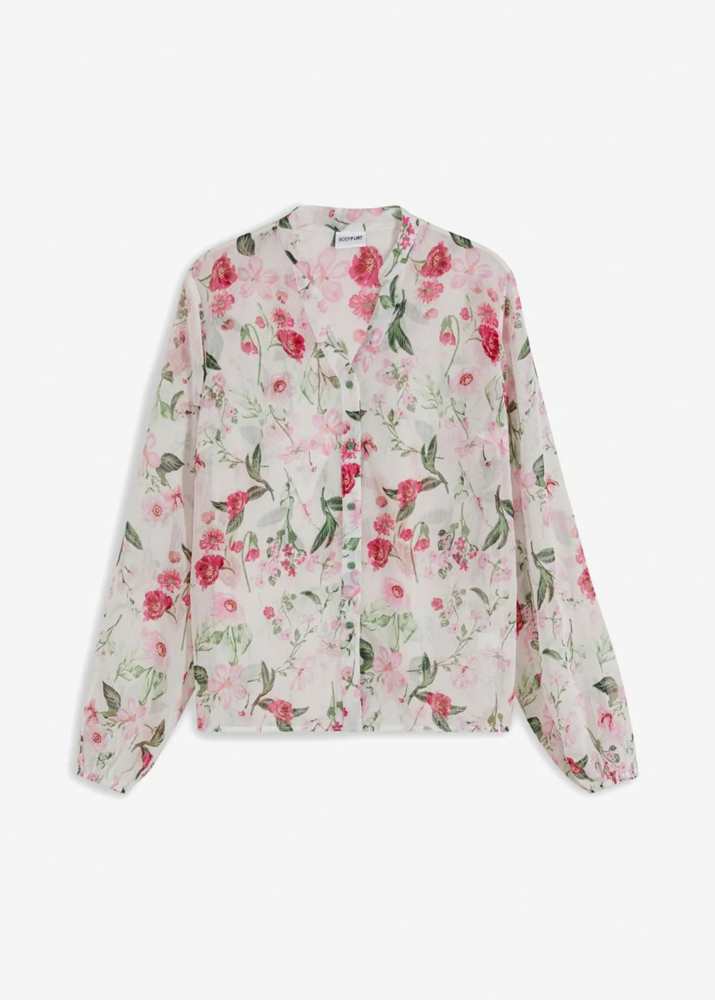 bonprix bonprix Blusa Blanco lana con flores New