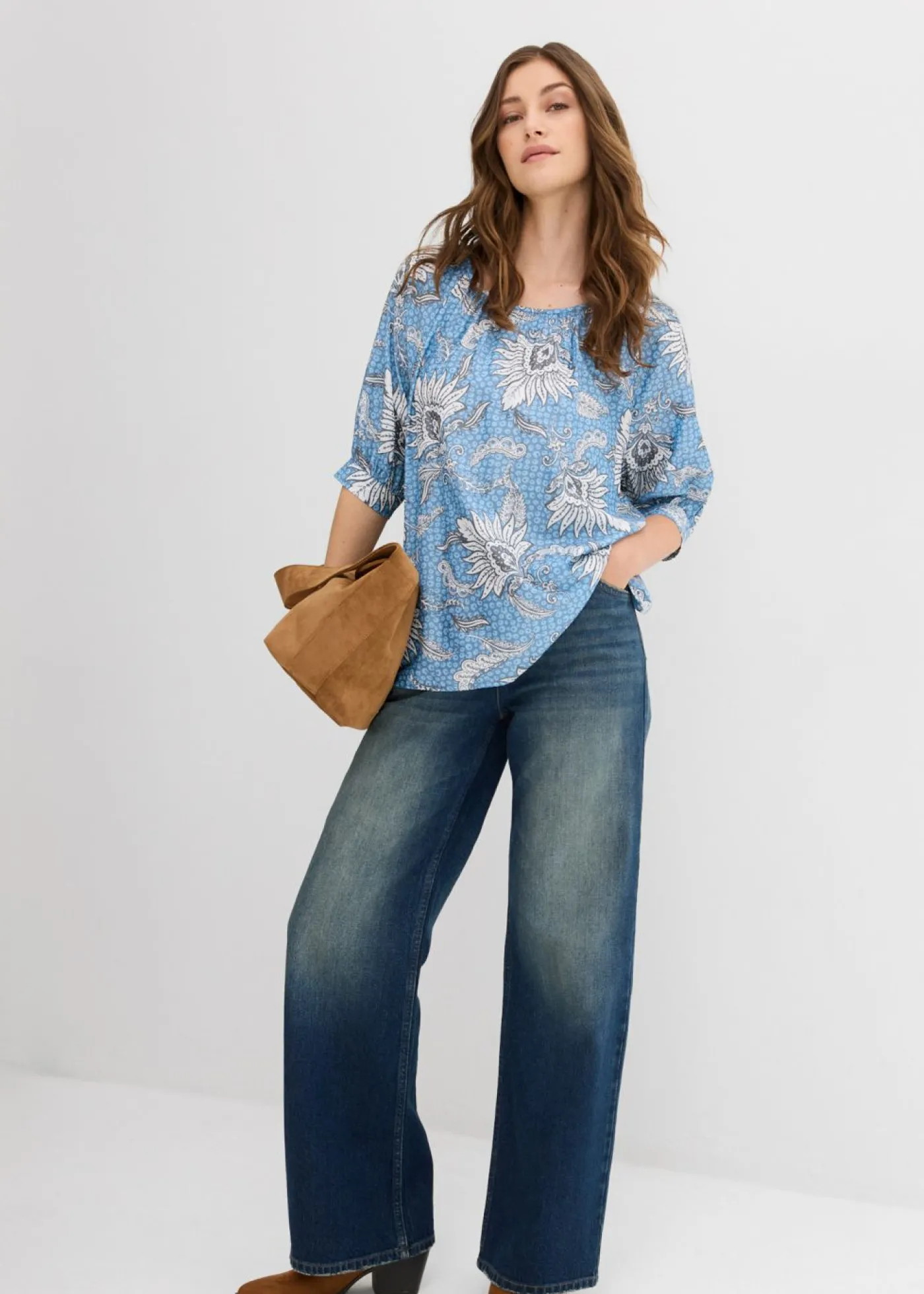 bonprix bonprix Blusa verde mar New