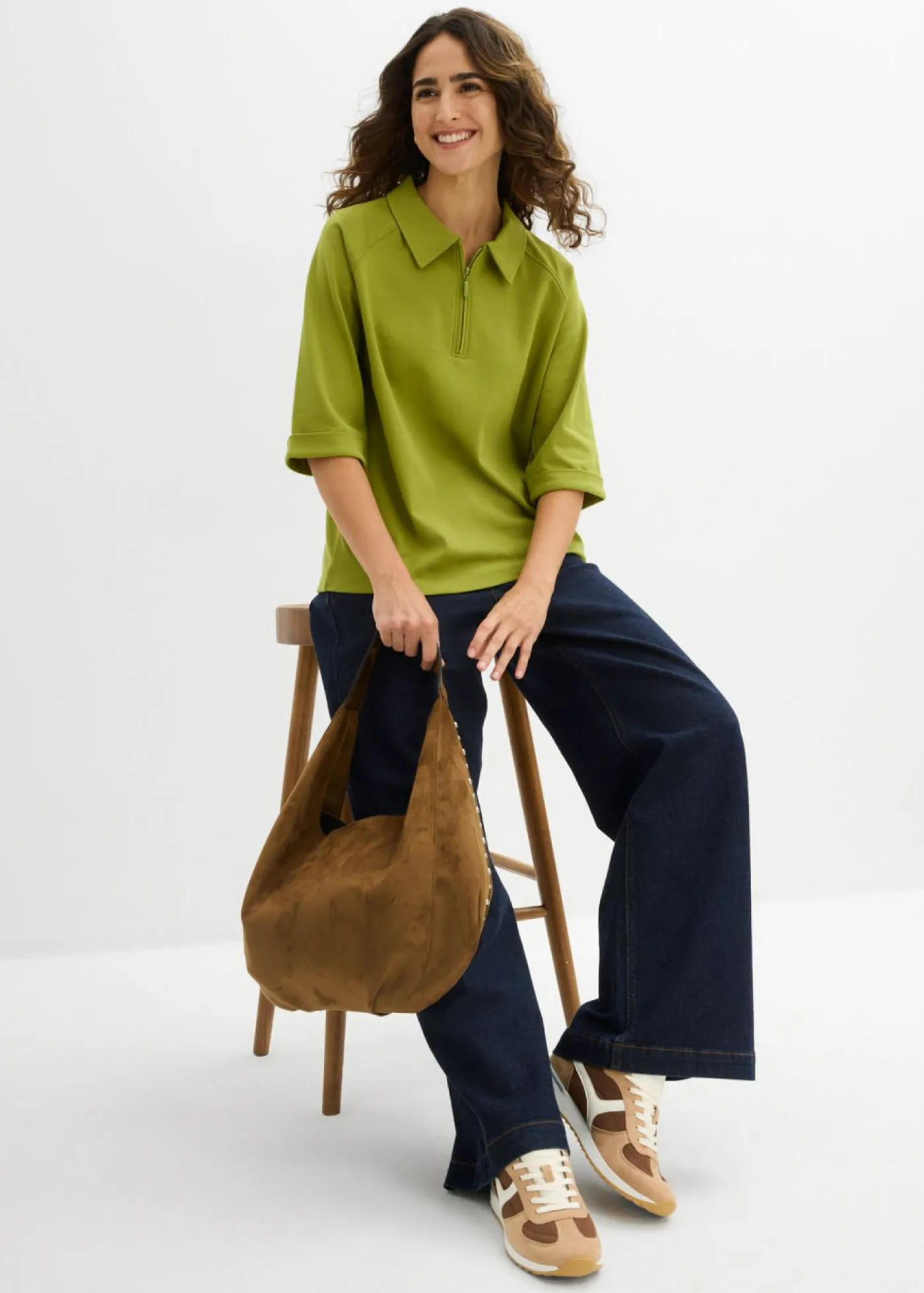 bonprix bonprix Blusa musgo Discount