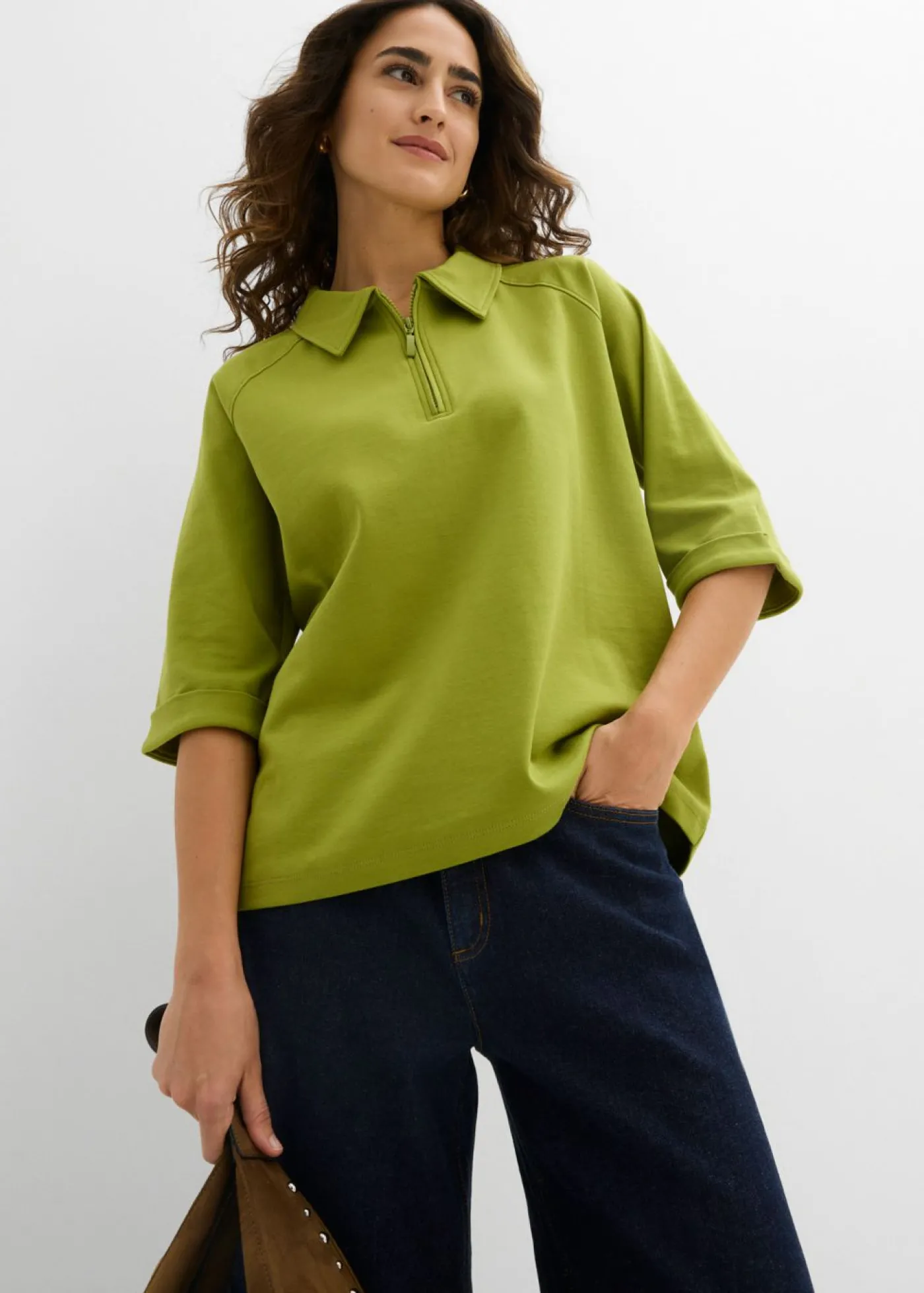 bonprix bonprix Blusa musgo Discount