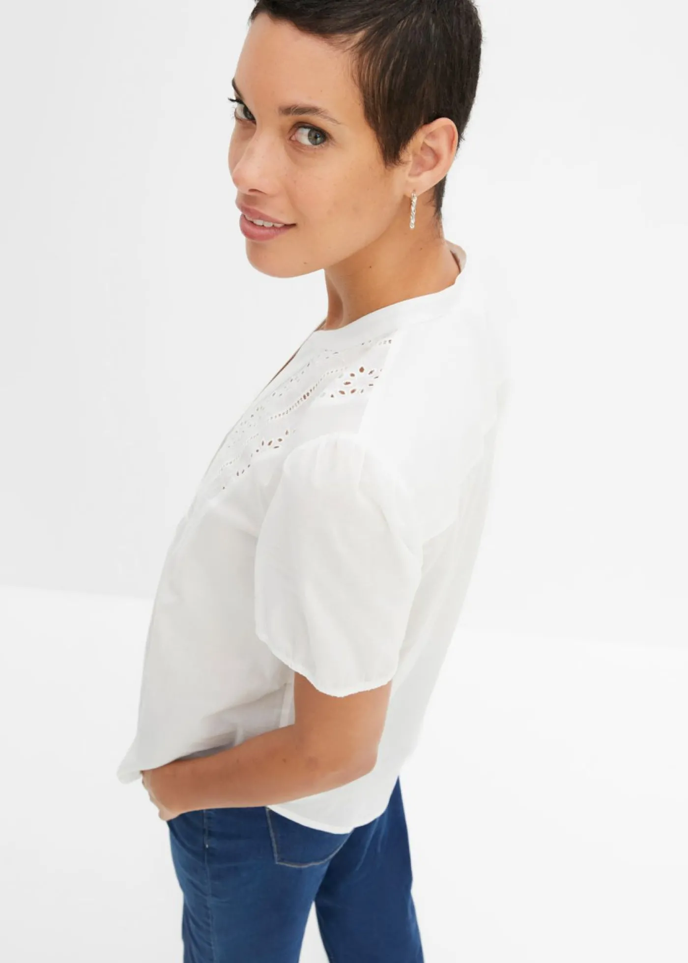 bonprix bonprix Blusa Blanco Clearance