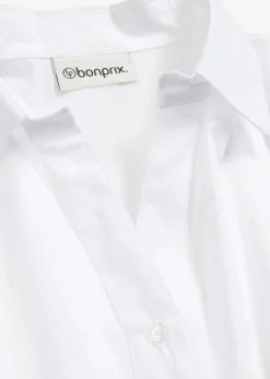 bonprix bonprix Blusa asimétrica con mangas abullonadas Blanco Best
