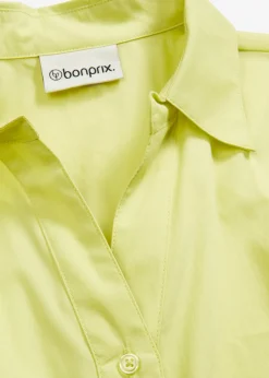 bonprix bonprix Blusa asimétrica con mangas abullonadas Verde menta