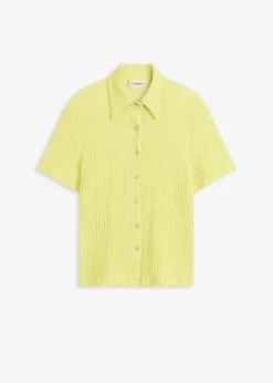 bonprix bonprix Blusa con estructura Amarillo cítrico Outlet