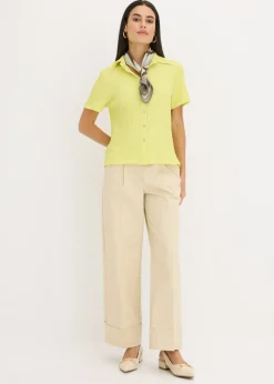 bonprix bonprix Blusa con estructura Amarillo cítrico Outlet