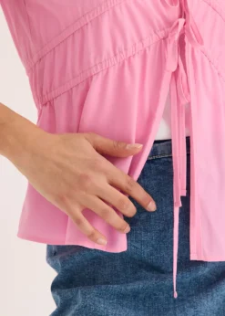 bonprix bonprix Blusa con lazos Rosa