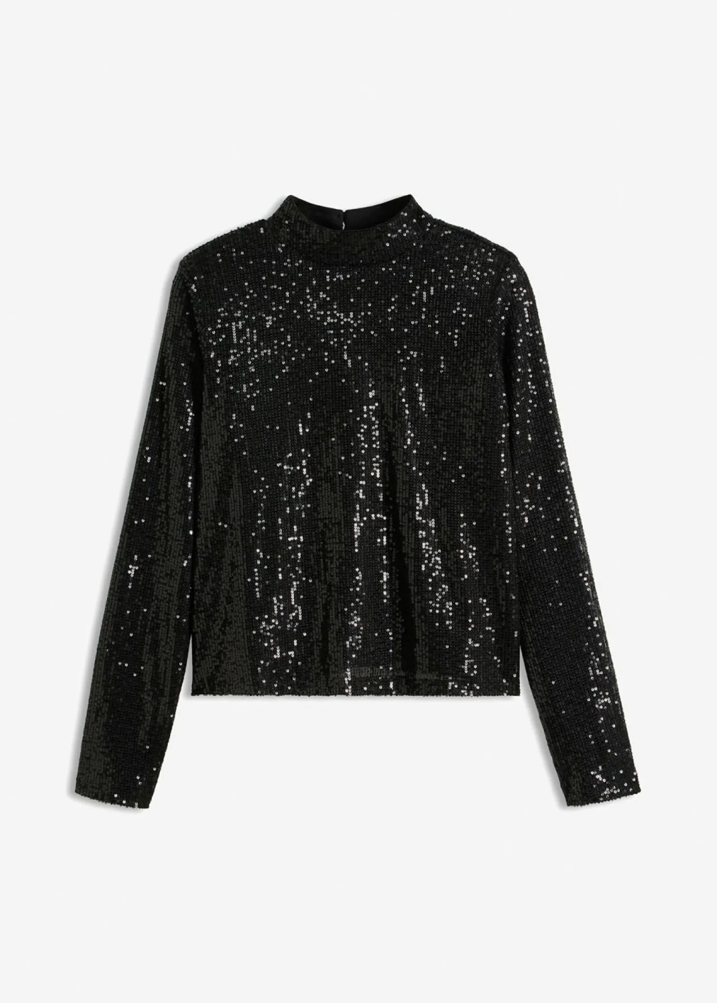 bonprix bonprix Blusa con lentejuelas Negro Online