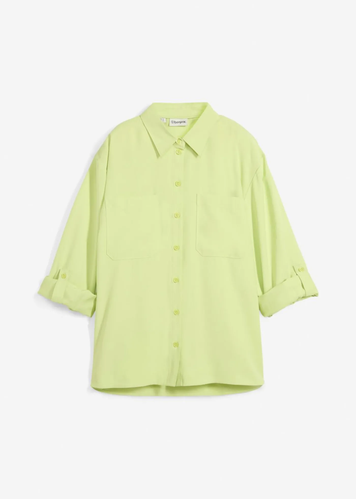 bonprix bonprix Blusa con mezcla de viscosa fluida Verde menta Hot