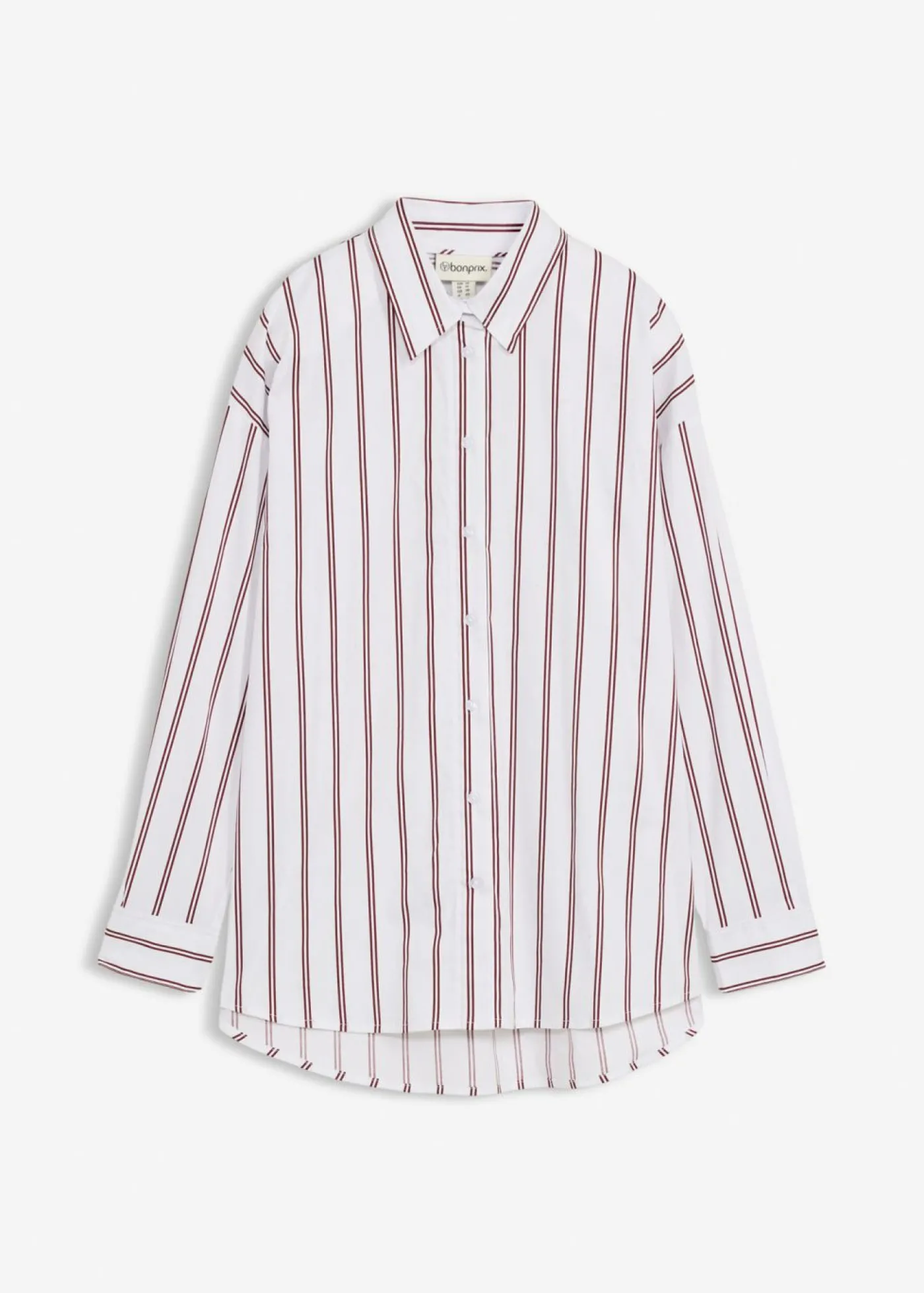 bonprix bonprix Blusa con rayas blanco-rojo rubí con rayas Hot