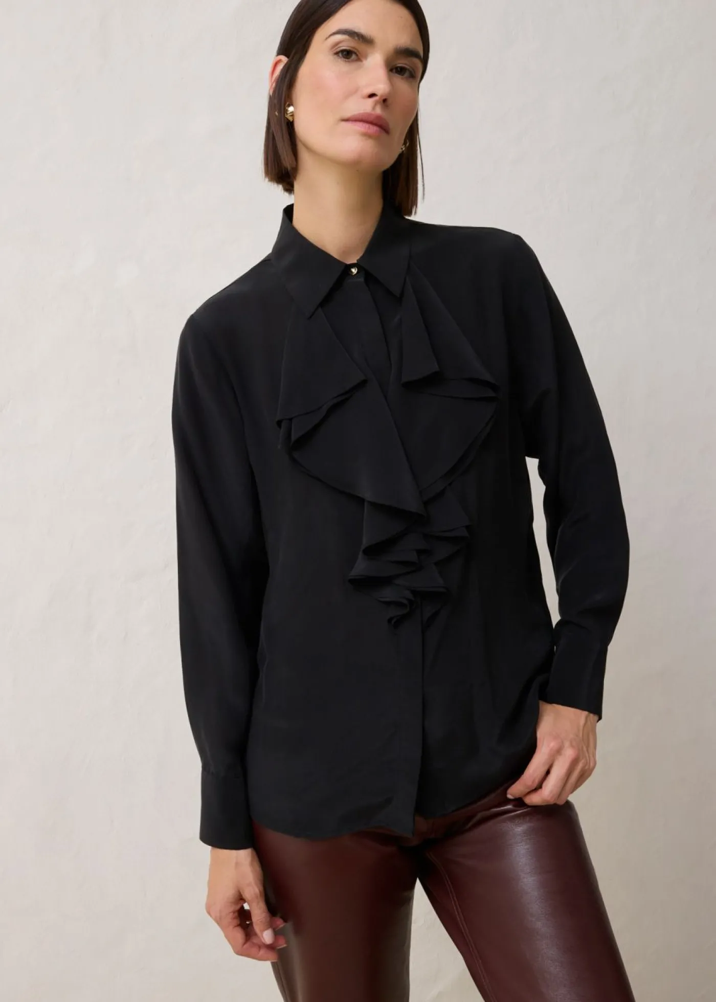 bonprix bonprix Blusa con seda Negro Best