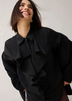 bonprix bonprix Blusa con seda Negro Best