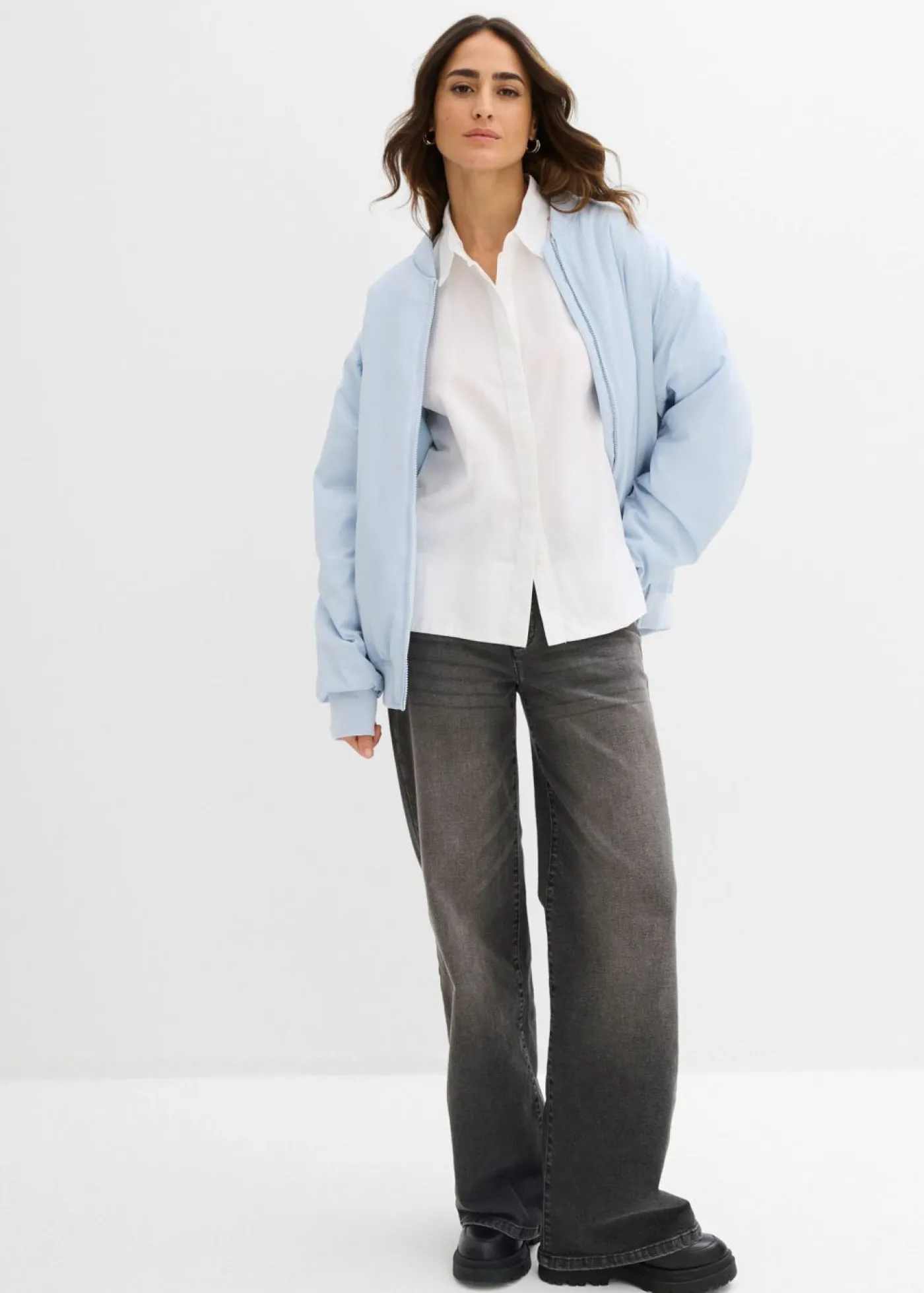 bonprix bonprix Blusa de algodón orgánico puro Blanco Best