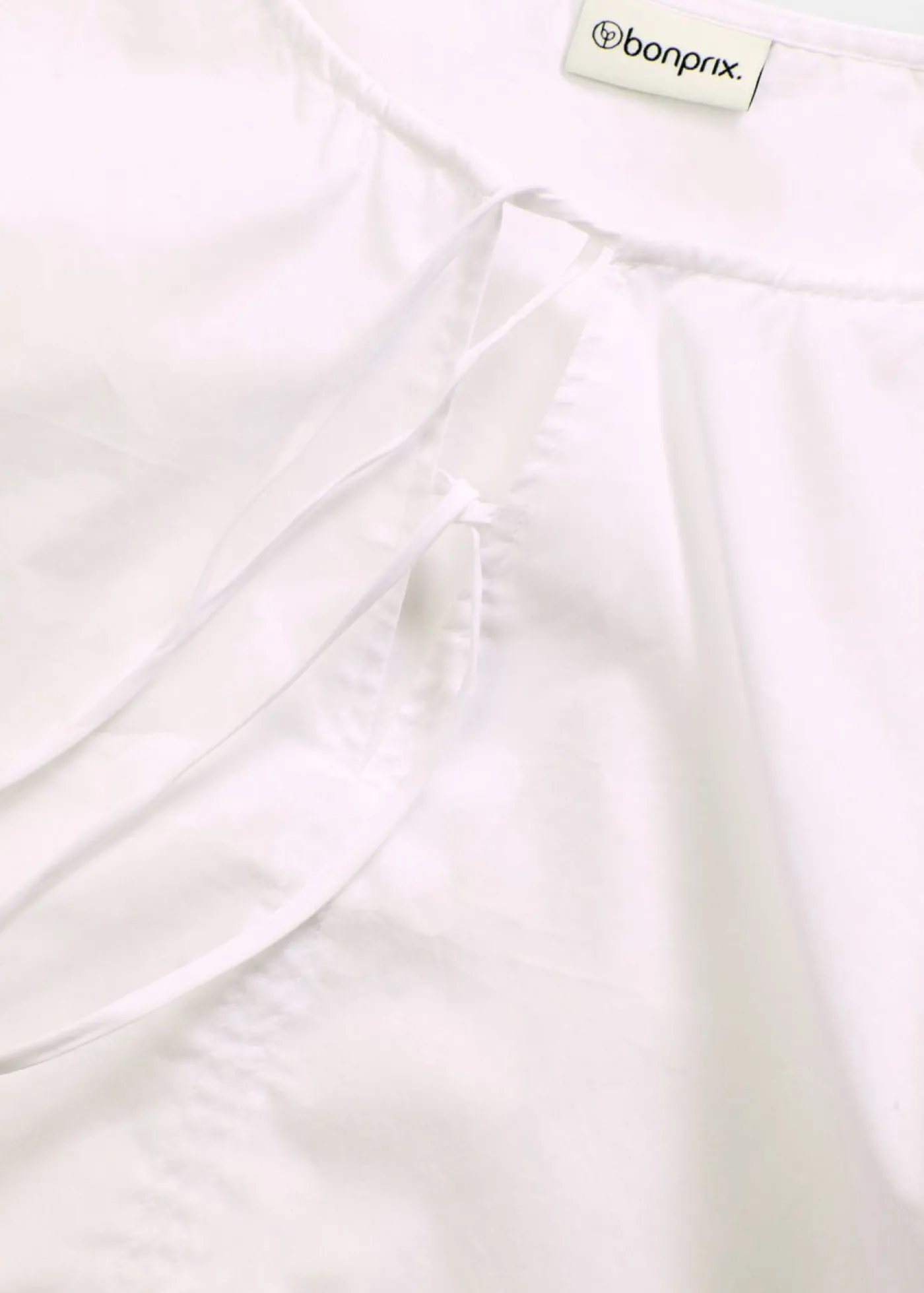 bonprix bonprix Blusa de algodón orgánico puro Blanco Hot