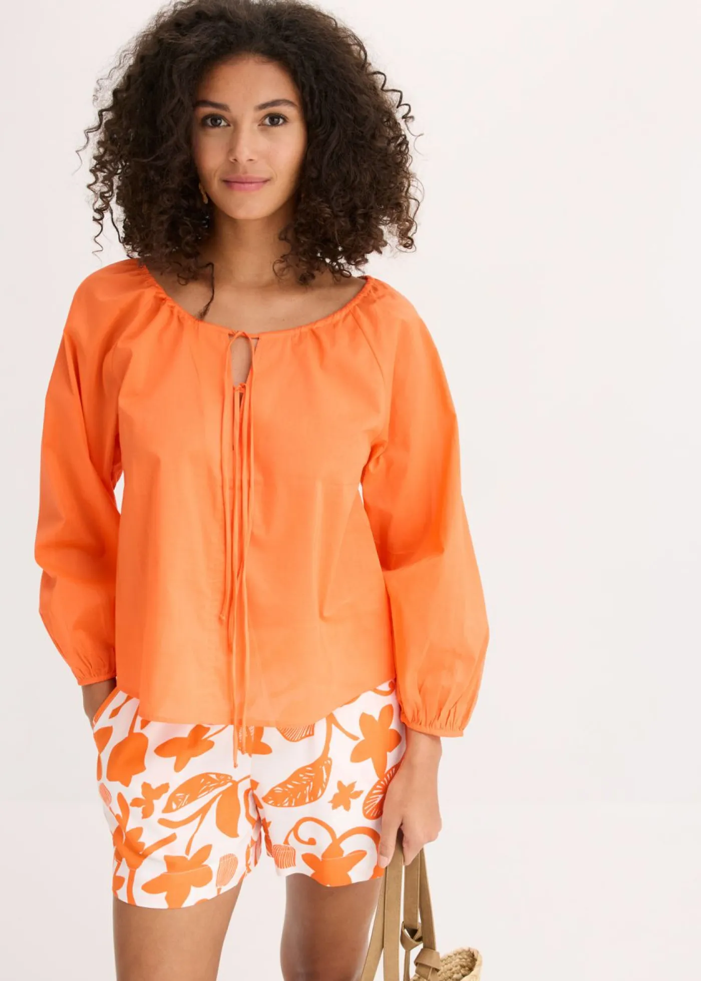 bonprix bonprix Blusa de algodón orgánico puro mango Online
