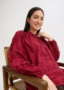 bonprix bonprix Blusa de algodón puro Rojo Clearance