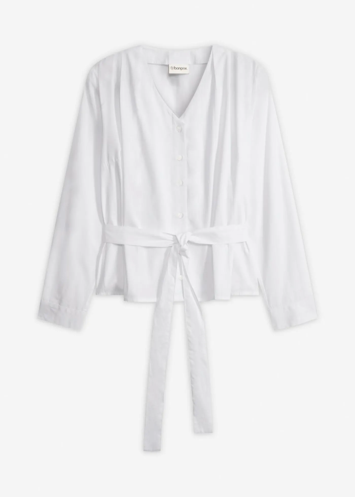 bonprix bonprix Blusa de algodón puro Blanco Hot