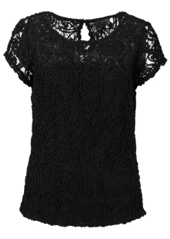 bonprix bonprix Blusa de encaje Negro New