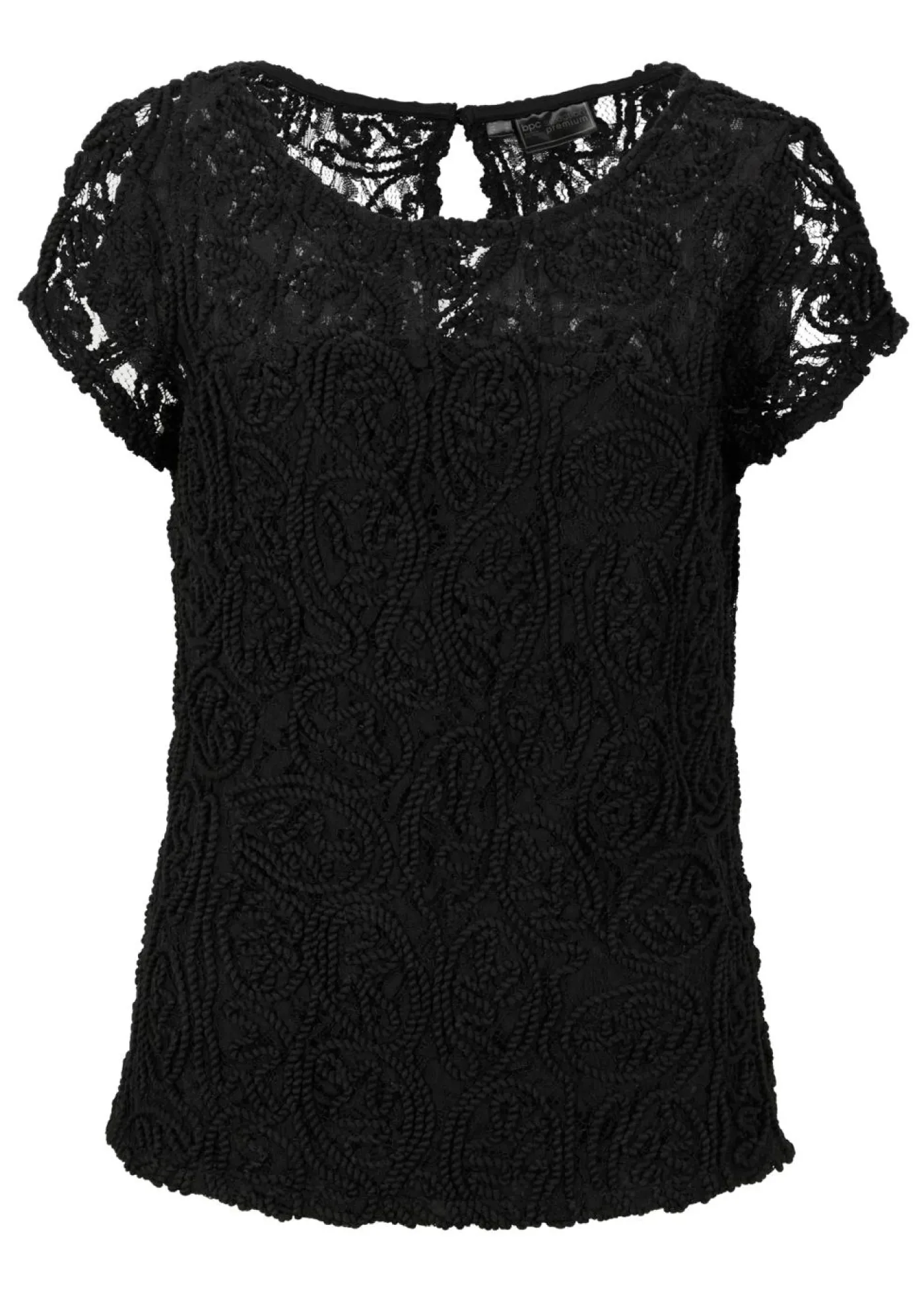 bonprix bonprix Blusa de encaje Negro New