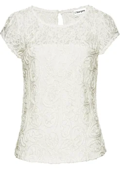 bonprix bonprix Blusa de encaje Blanco lana Best