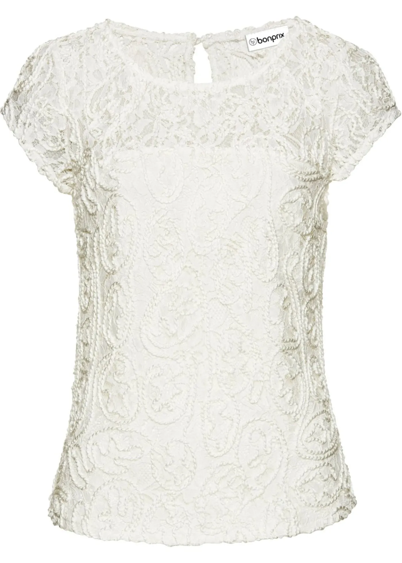 bonprix bonprix Blusa de encaje Blanco lana Best