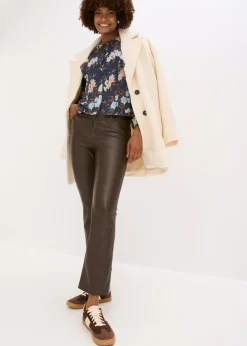 bonprix bonprix Blusa de gasa azul oscuro-azul hielo