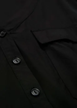 bonprix bonprix Blusa de manga larga con escote en V de viscosa fluida Negro Online
