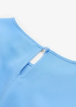 bonprix bonprix Blusa de mezcla de viscosa fluida azul provenzal Outlet