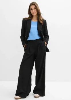 bonprix bonprix Blusa de mezcla de viscosa fluida azul provenzal Outlet