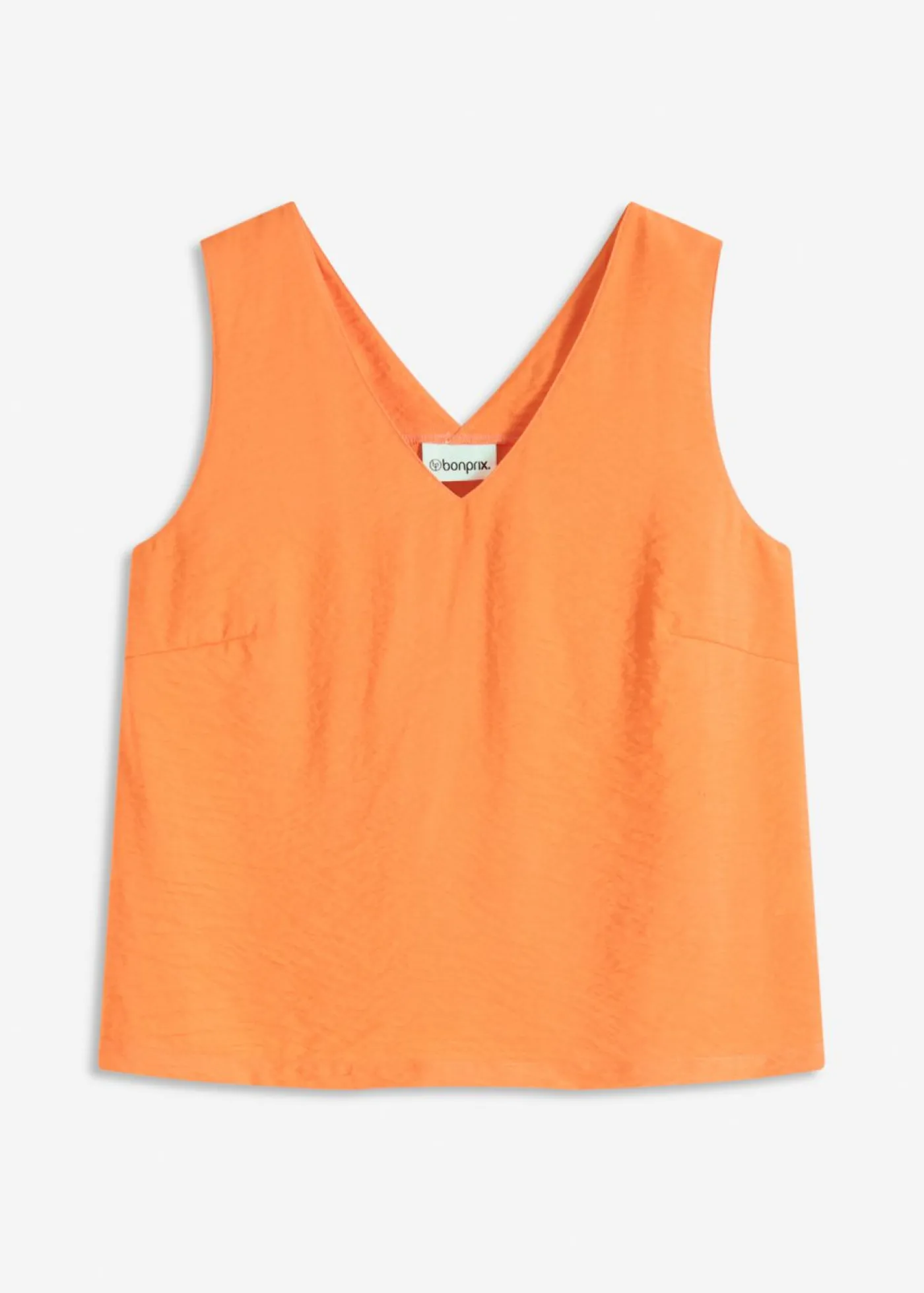 bonprix bonprix Blusa de mezcla de viscosa suave mango Online