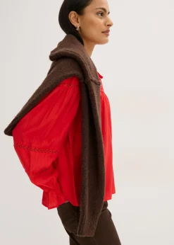 bonprix bonprix Blusa de mezcla de viscosa fina rojo lava Best