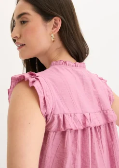 bonprix bonprix Blusa de mezcla de viscosa Malva Clearance