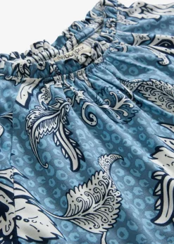 bonprix bonprix Blusa de mezcla suave de modal Azul ola de flores Hot