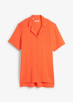 bonprix bonprix Blusa de muselina Rojo mandarina Hot